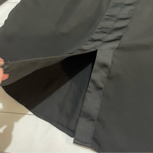 J Crew 365 Black Chiffon Satin Pleated‎ Blouse Top Women’s Size Medium - Picture 5 of 7